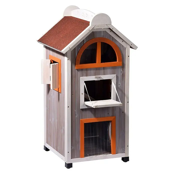 Dobar Katzenhaus Fancy Cat - 58 x 55 x 109 cm - Vorderansicht