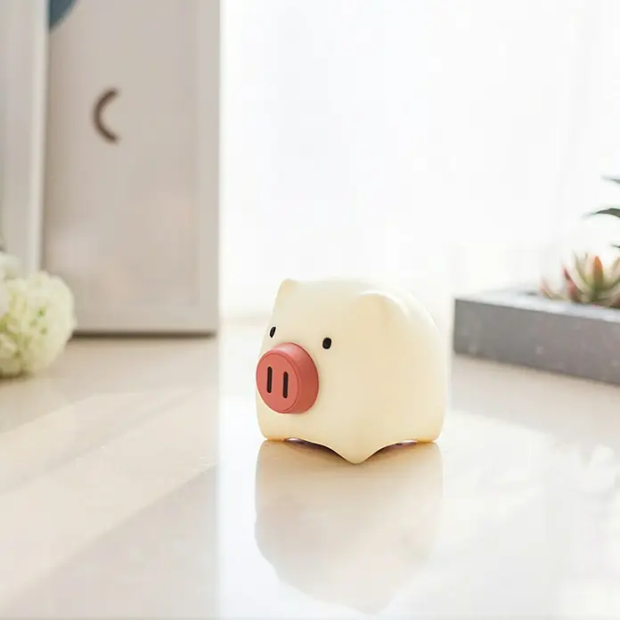 LED-Nachtlicht Piggy Pig - Weiß, L x B x H: 96 x 103 x 125 mm - Anwendungsbeispiel