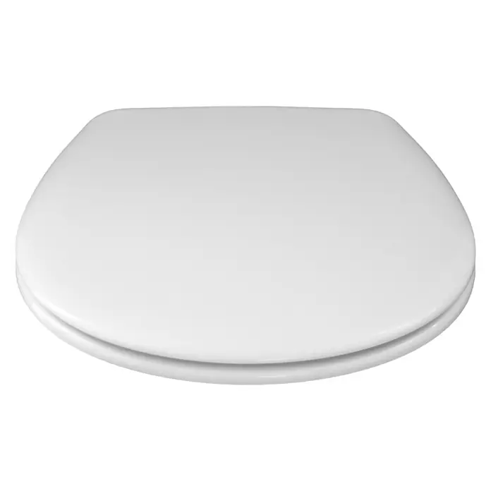WC-Sitz Tek - Mit Absenkautomatik, Duroplast, Weiß - Vorderansicht