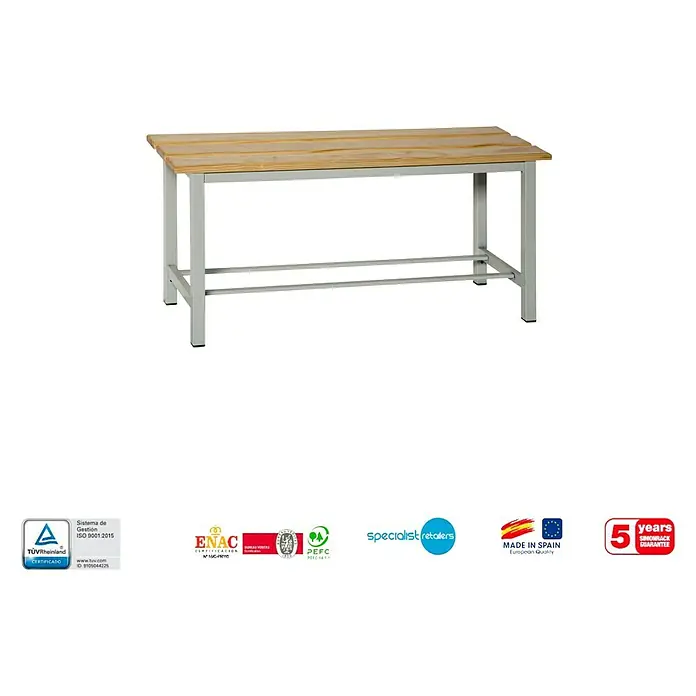 Simonrack Simonlocker Banco de vestuario - L x An x Al: 32 x 100 x 47,5 cm