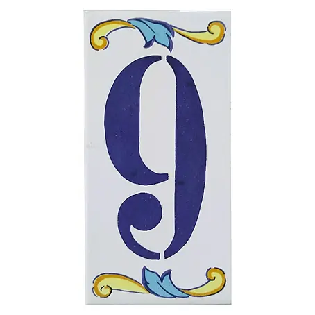 Azulejo de gres Número 9