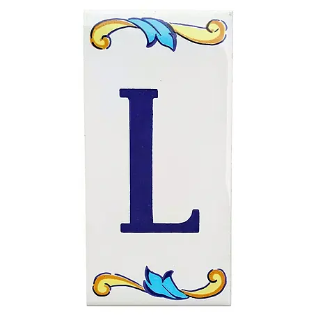 Azulejo de gres Letra L