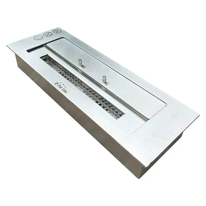 Purline Bloque de combustión F9645 - L x An x Al: 15 x 45 x 8 cm, Acero inoxidable