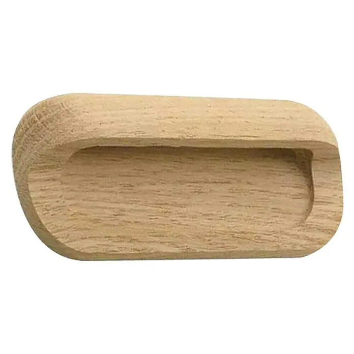 Ručka za namještaj - D x Š x V: 130 x 14 x 28 mm, Drvo, Lakirano - Pogled sprijeda