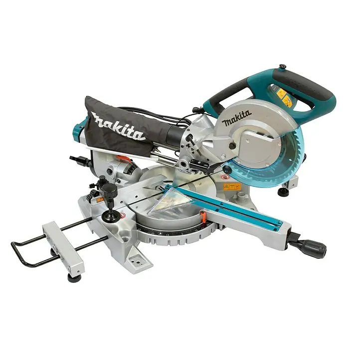 Makita Kapp- & Gehrungssäge LS0815FLN - 1.400 W, Durchmesser Sägeblatt: 216 mm, 0 U/min - 5.000 U/min - Vorderansicht