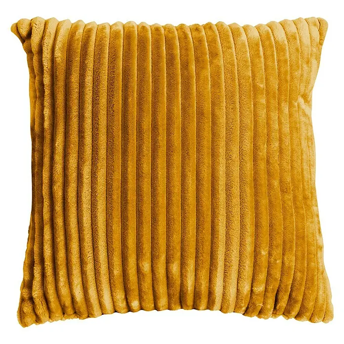 Kissen Alanya - Ocker, 45 x 45 cm, 100 % Polyester - Ansicht von oben