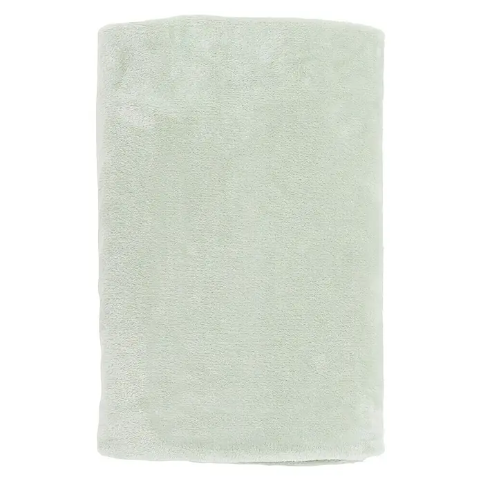Deken Marmaris - Vorstgroen, 170 x 130 cm, 100 % polyester - Top-down weergave