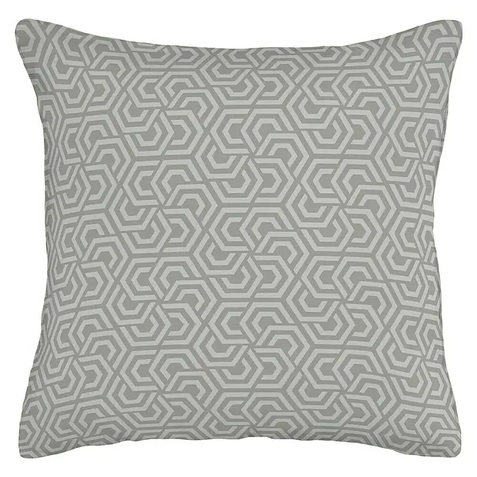 Cojín Eraso - Gris, 45 x 45 cm, 50 % algodón, 50 % poliéster