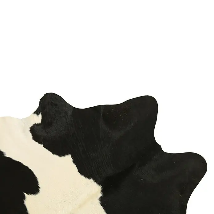 Esbeco Deko-Kuhfell - Schwarz/Weiß, 100 % Echtfell, Fläche ca.: 3 m² - 4 m² - Detailaufnahme