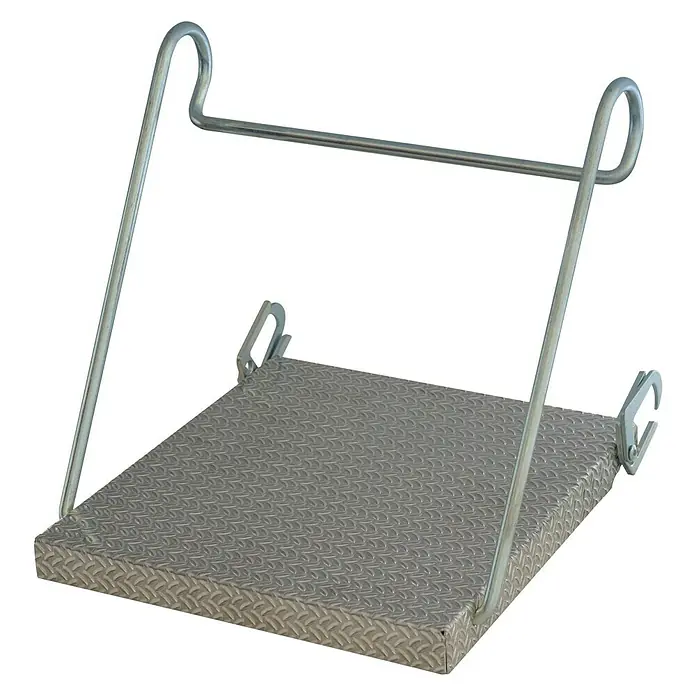 Krause Ladderplateau - Geschikt voor: Sportenladders, Aluminium - Zijaanzicht links