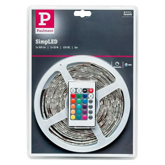 Paulmann LED traka SimpLED Osnovni set - 5 m, Boja svjetla: RGB, 20 W