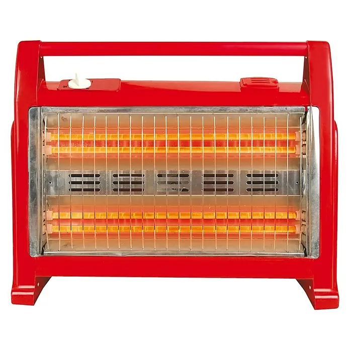 Estufa de cuarzo Tina - 1.600 W, Rojo, Altura: 38,5 cm