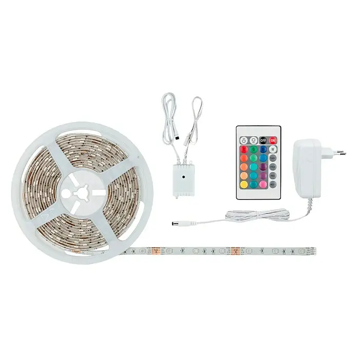 Paulmann Tira LED Set básico SimpLED - 5 m, Color de luz: RGB, 20 W