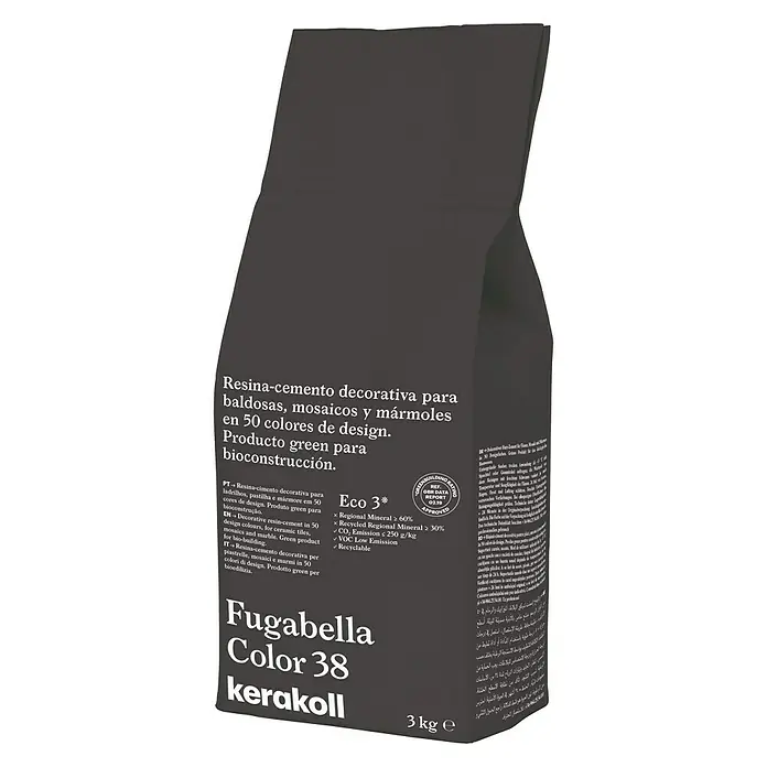 Kerakoll Sellador de resina - cemento Fugabella - Tono de color: 38, 3 kg