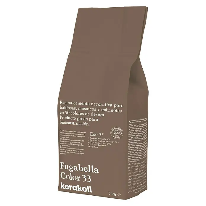 Kerakoll Sellador de resina - cemento Fugabella - Tono de color: 33, 3 kg