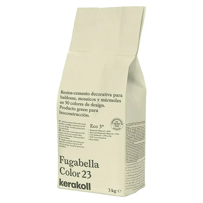Kerakoll Sellador de resina - cemento Fugabella - Tono de color: 23, 3 kg