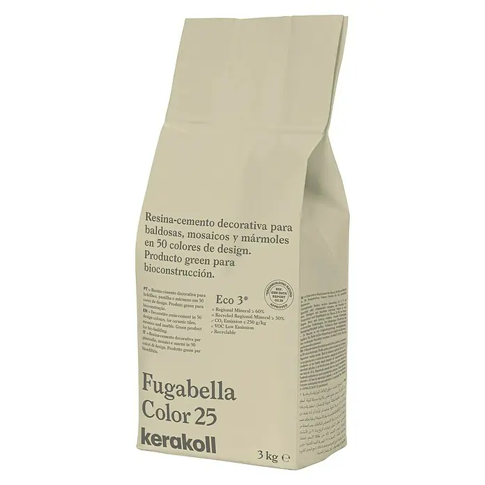 Kerakoll Sellador de resina - cemento Fugabella - Tono de color: 25, 3 kg