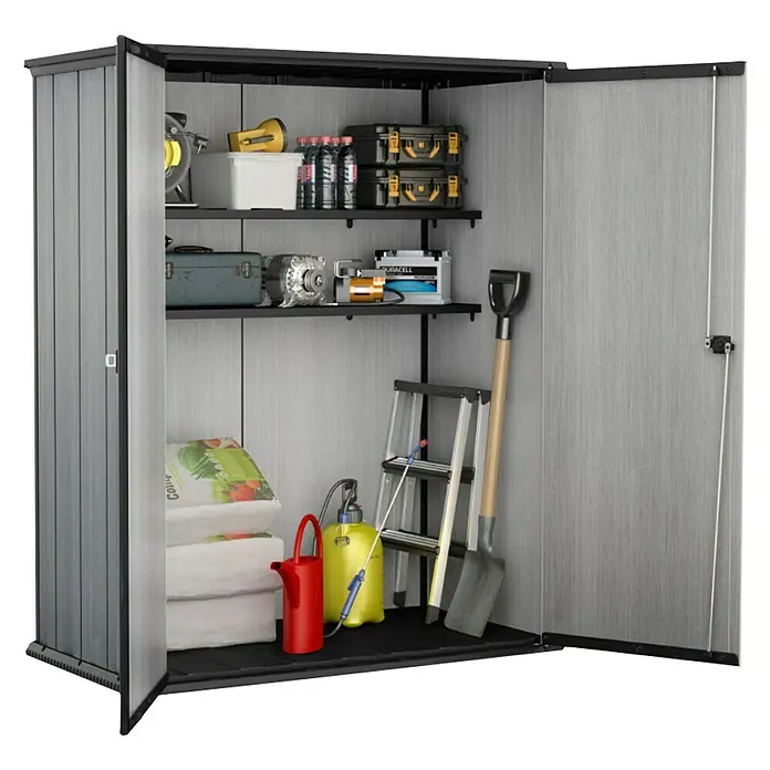 Keter Geräteschrank High Store Plus - Kunststoff, Grau - Anwendungsbeispiel
