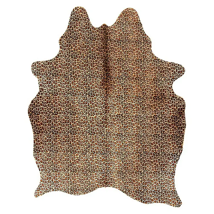 Esbeco Deko-Kuhfell - Leopard, 100 % Echtfell, Fläche ca.: 3 m² - 4 m² - Ansicht von oben