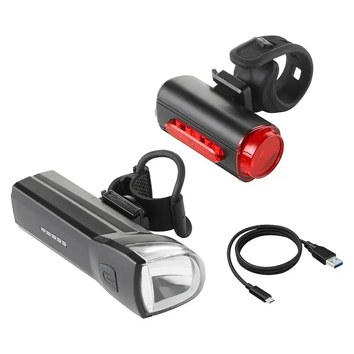 Fischer Fahrradbeleuchtungs-Set - 3 -tlg. - Ansicht von oben