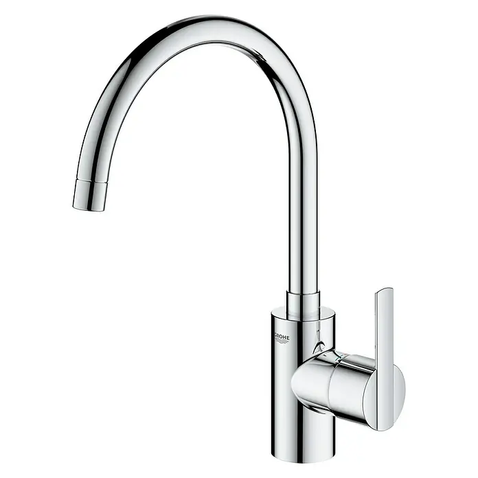 Grohe Feel Grifo de cocina caño C - Cromo, Brillante, Caño alto
