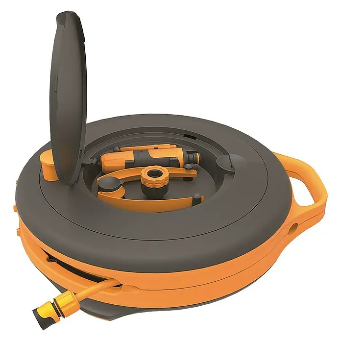 Fiskars Schlauchtrommel Waterwheel - Kunststoff, 15 m, 9 mm