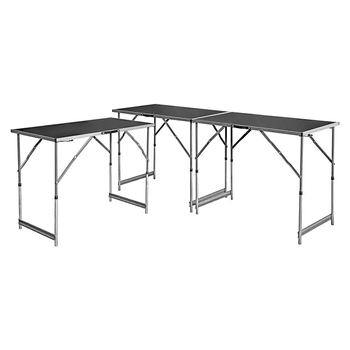 Multifunctionele tafel Eco Alu-trio - l x b: 3 m x 60 cm, MDF gelamineerd