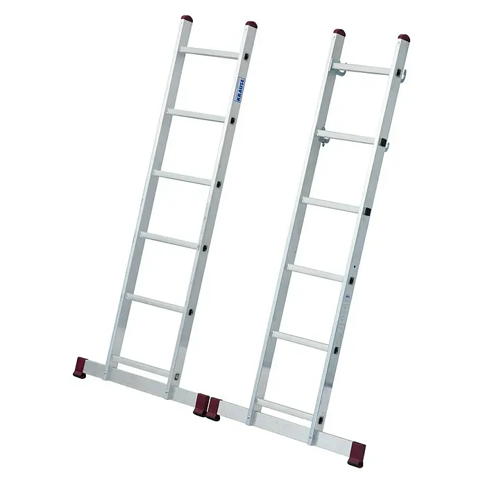 Krause Corda Andamio metálico - Altura de trabajo: 3,75 m, Ancho: 0,5 m, Capacidad de carga plataforma: 150 kg - Vista de perfil izquierdo