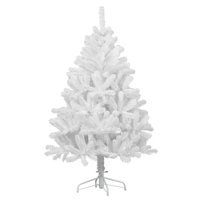 Árbol de Navidad artificial Canmore blanco - Altura: 155 cm, Blanco
