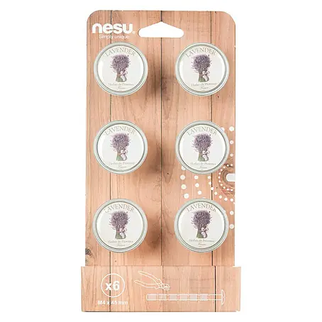 Nesu  Set de pomos para muebles Lavanda 6 uds.