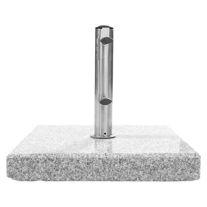 Derby Granitschirmständer - 32 kg, 45 x 45 cm - Vorderansicht
