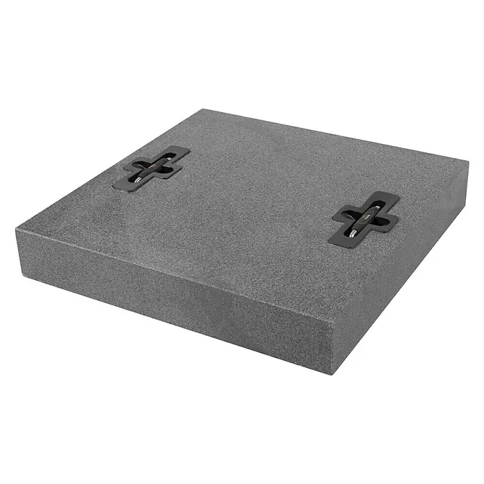 Doppler Granitplatte - Geeignet für: Schirmständer, 50 x 50 cm, 55 kg - Ansicht von oben