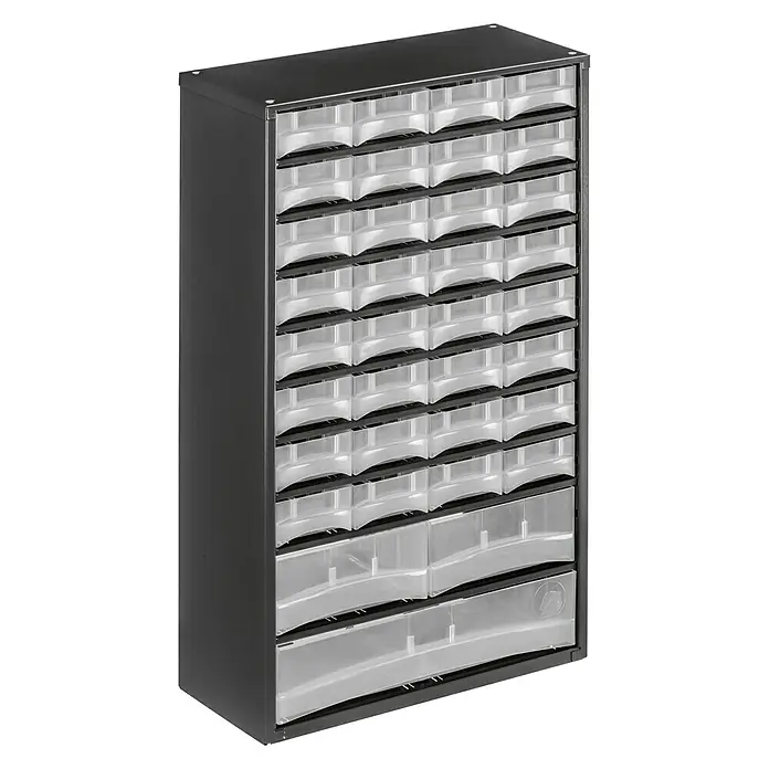 Lockweiler Kleinteilemagazin Sortus S35 - Anzahl Fächer: 35 - Vorderansicht