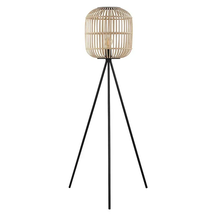 Eglo Bordesley Lámpara de pie - 28 W, Altura: 139 cm, Marrón claro, E27