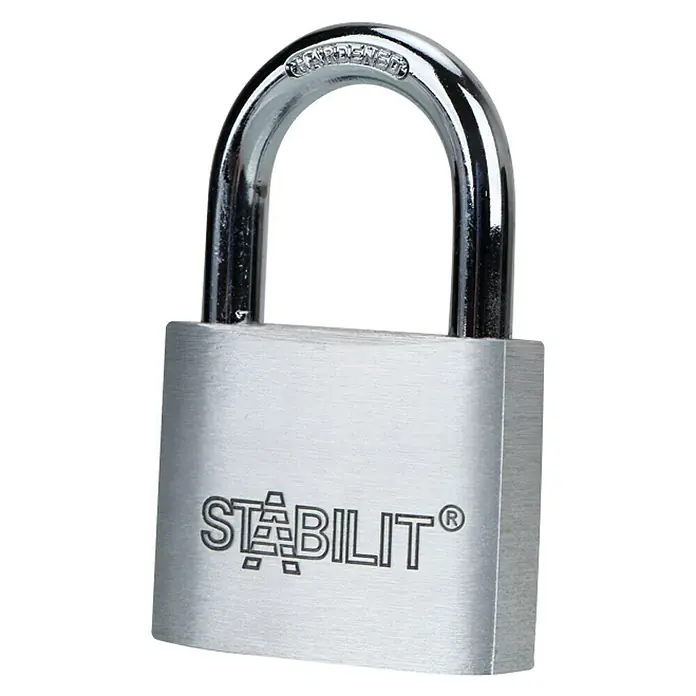 Stabilit Vorhängeschloss A50 - Breite: 50 mm, Bügelstärke: 8 mm - Vorderansicht