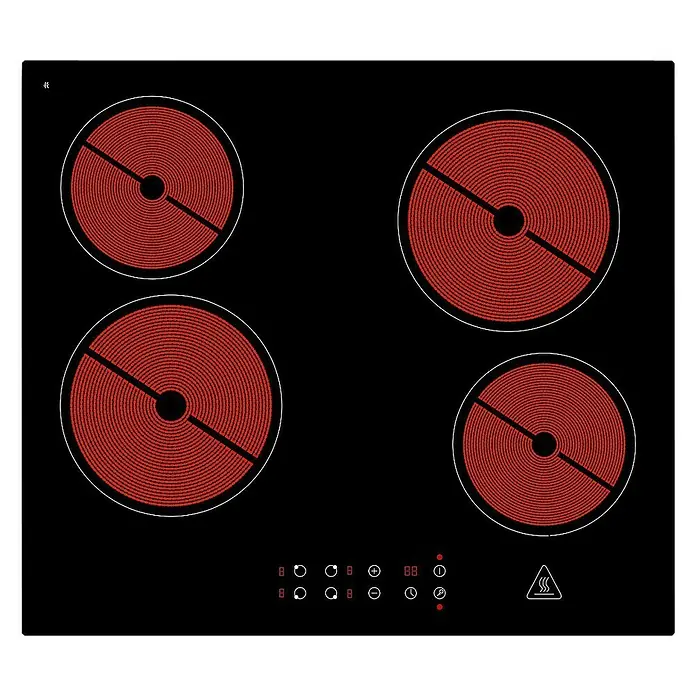 Respekta Küchenzeile KB310EYC - Breite: 310 cm, Mit Elektrogeräten, Cappuccino Seidenglanz - Vorderansicht
