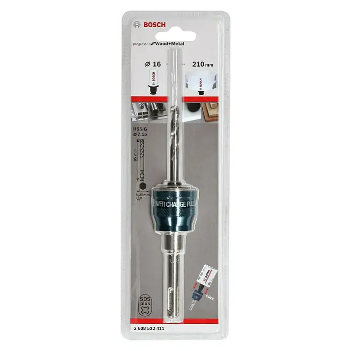 Bosch Prihvatni nastavak za krune Power Change - SDS Plus, Namijenjeno za: Bosch Power Change pile za provrte - Pogled sprijeda