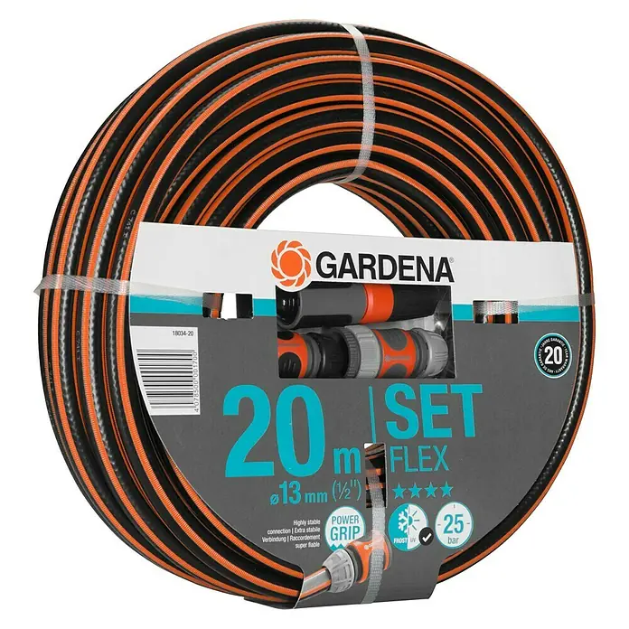 Gardena Comfort Schlauch-Set Flex - 20 m, Schlauchdurchmesser: 13 mm (½″)