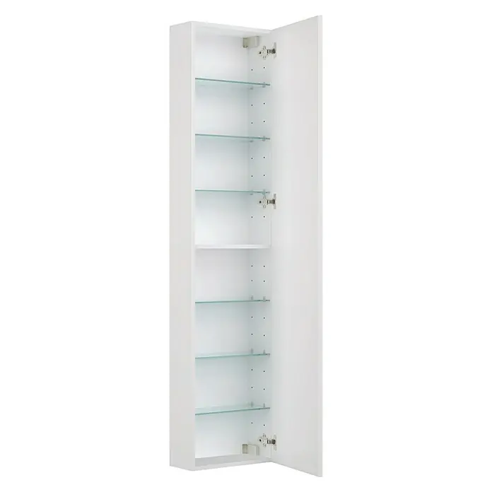 Camargue Espacio Visoki ormar - 40 x 17 x 170 cm, 1 vrata, Gama bijela mat - Pogled sprijeda