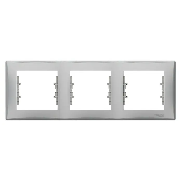 Schneider Electric Sedna Marco - Aluminio, x 3, Plástico, Montaje en la pared