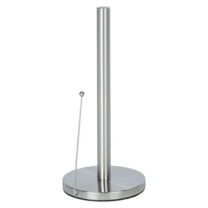 Wenko Portarrollo de papel de cocina Clayton - Altura: 33 cm, Acero inoxidable
