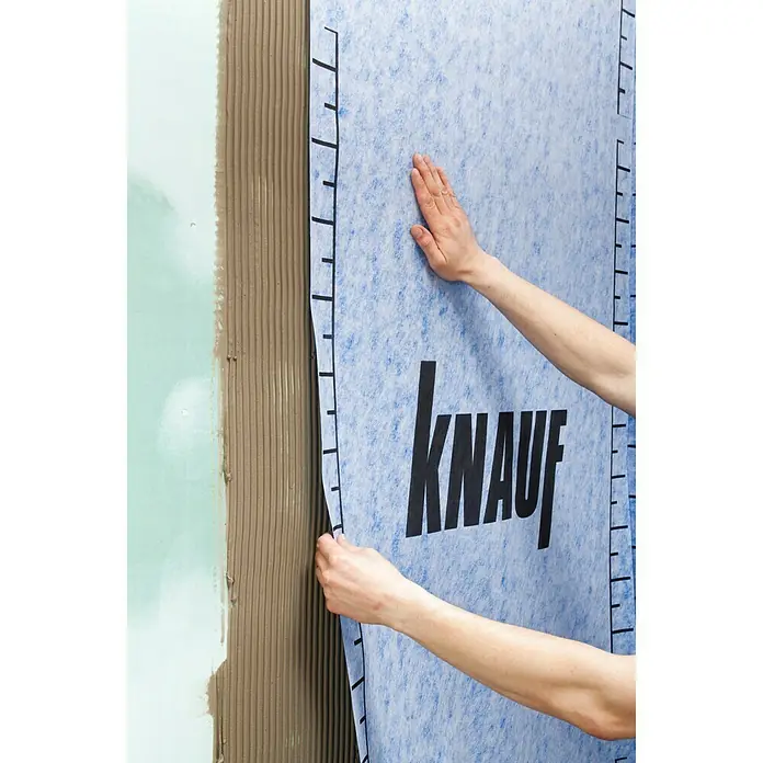 Knauf Abdichtungs-Entkopplungsbahn - 5 m², Polypropylen, Höhe: 0,6 mm - Anwendungsbeispiel
