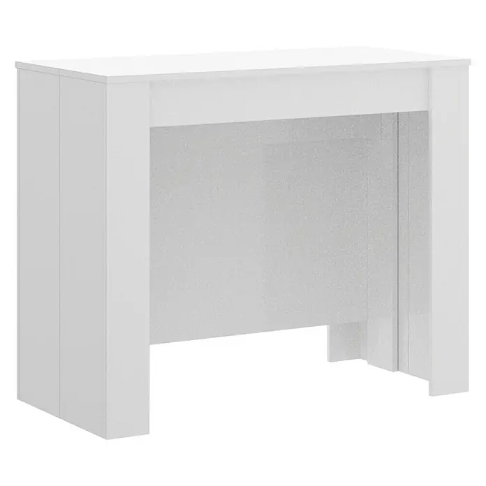 Mesa de comedor Kiona - L x An x Al: 90 x 239 x 77 cm, Blanco