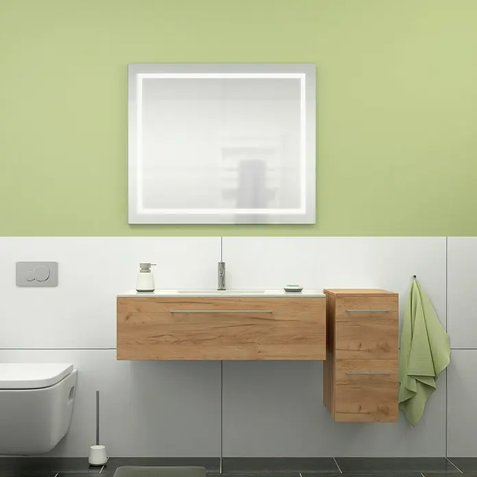 Camargue Espacio Kupaonski ormarić za nasadni umivaonik - 100 x 46 x 30 cm, 1 ladica, Doce - Živopisni prikaz