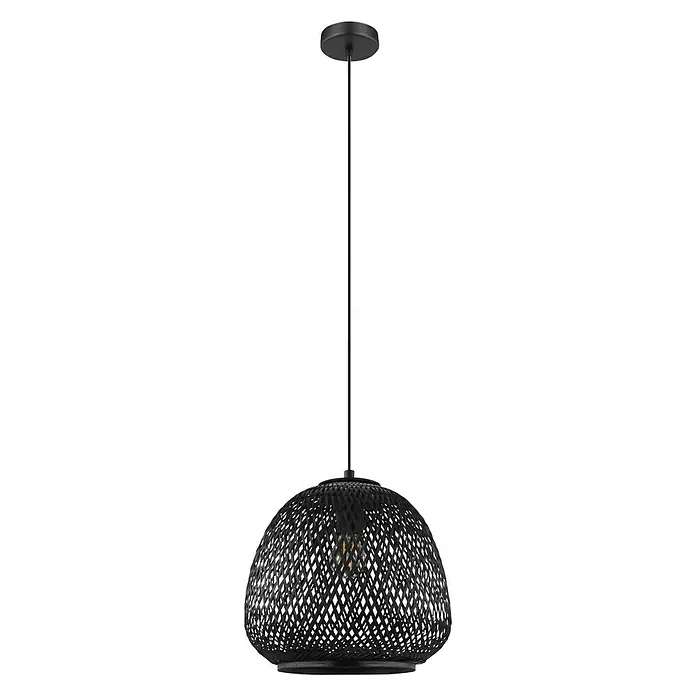 Eglo Dembleby Pendelleuchte - Höhe: 110 cm, Schwarz