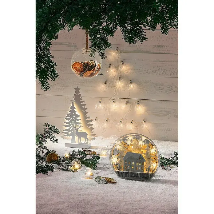 Tween Light Luz de Navidad LED Abetos y renos - 0,06 W, Blanco, 21 x 7 x 35 cm, Funciona con pilas