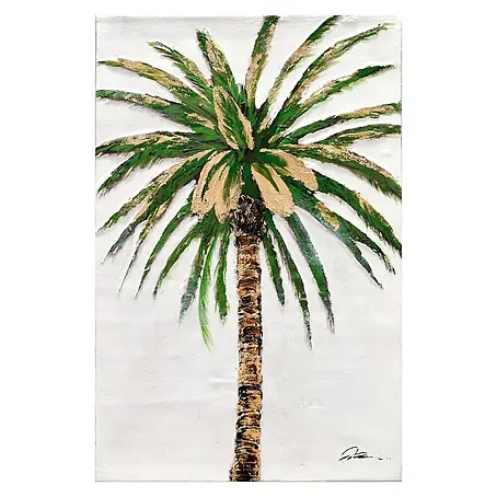 Cuadro pintado a mano Palmera