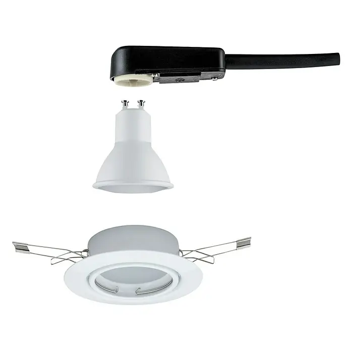 Paulmann LED-Einbauleuchte Base - 5 W, Weiß, Warmweiß