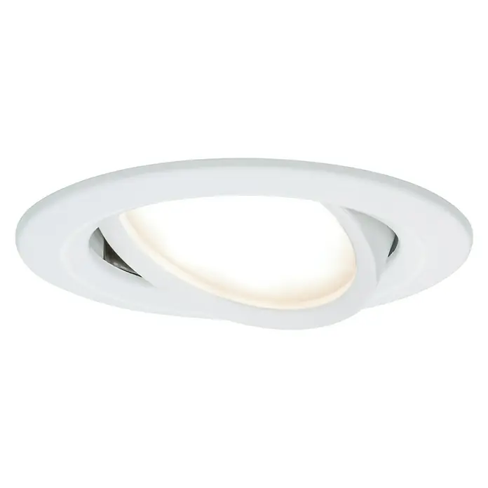 Paulmann LED-Einbauleuchte Nova - 6,5 W, Weiß, Warmweiß, 1 Stk. - Vorderansicht
