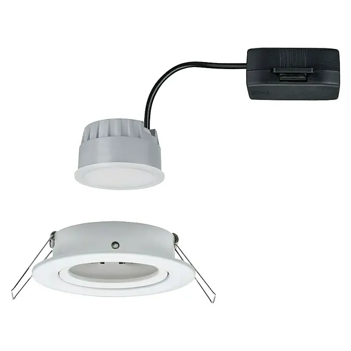 Paulmann LED-Einbauleuchte Nova - 6,5 W, Weiß, Warmweiß, 1 Stk.